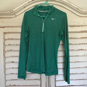 Womens Nike Running 3/4 zip with thumb holes